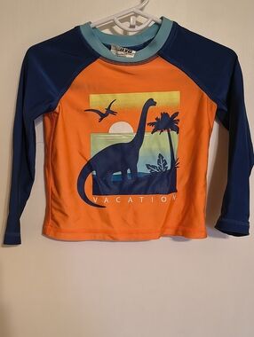 Brontosaurus Long Sleeve Swim Shirt